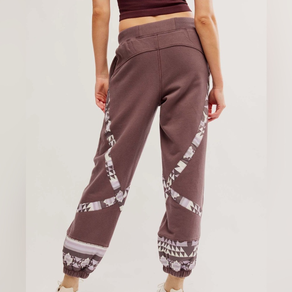 FP Movement by Free People Geometric Mauve Joggers - Picture 5 of 11